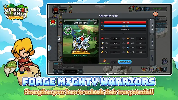Forge Mighty Warriors,Strengthen your hero to unleash their true potential！