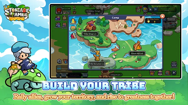 Build Your Tribe,Rally allies, grow your territory, and rise to greatness together！